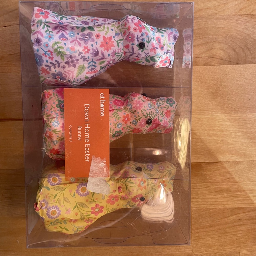 Set of 3 paper  mache’ bunnies